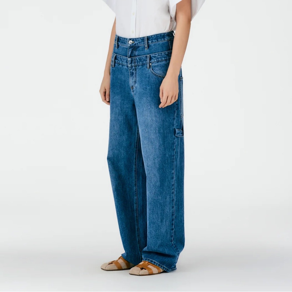 ISO: Tibi Classic Wash Double Waisted Sam Jean